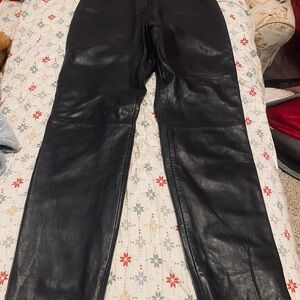 Black Leather Pants